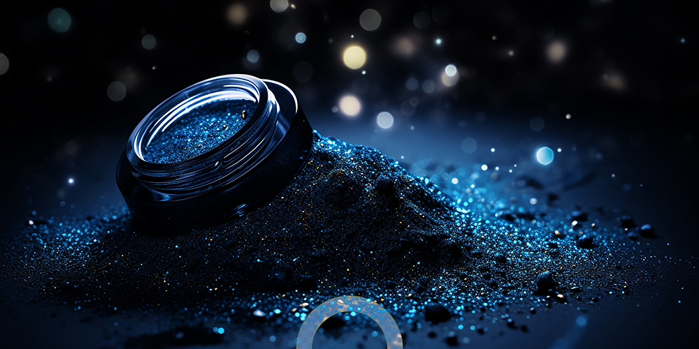 background with blue sparkles texture